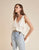 ivory sleeveless top
