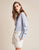periwinkle silk blouse