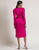 fuchsia wrap dress